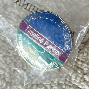 5/$35 Vancouver 2006 Timeline Partner Commemorative Pin Enamel Pin